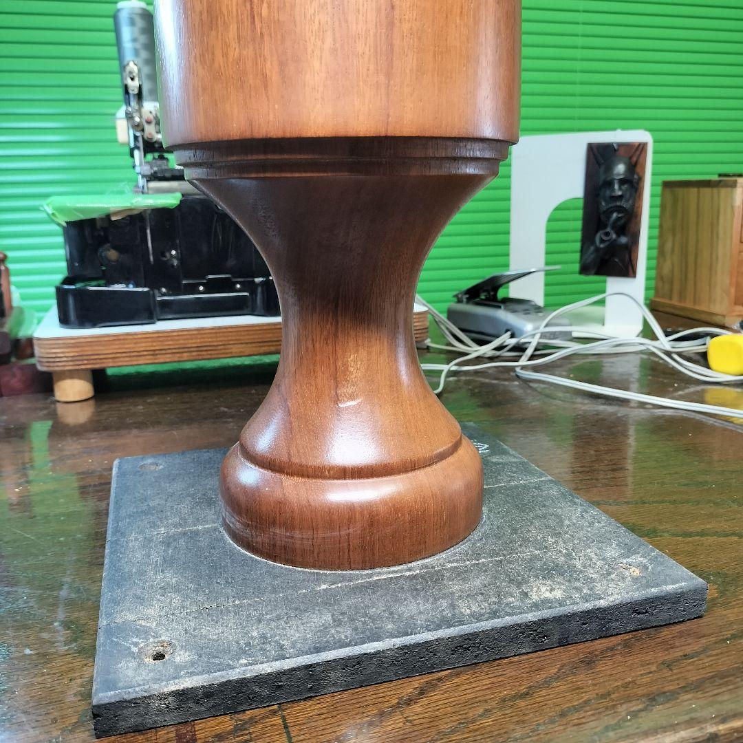 【ブラジル製】極太天然木挽物１本脚テーブルベースヴィンテージアンティーク