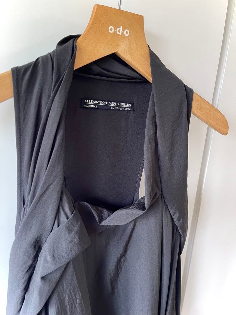 ALLSAINTS SPITALFIELDS アシンメトリック ドレスワンピース