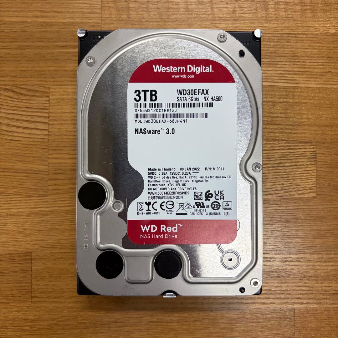 外付けハードディスク・ドライブ Western Digital WD Red 3TB WD30EFAX HDD