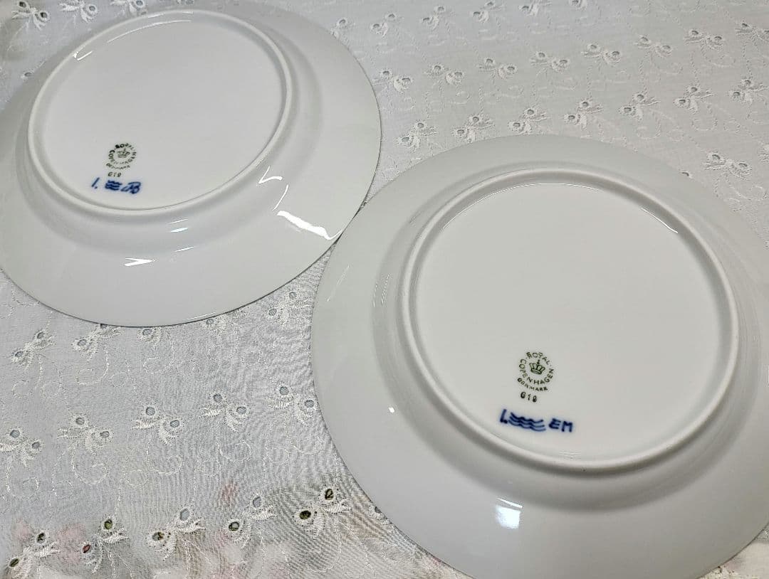2枚✨ロイヤルコペンハーゲン ブルーフルテッド ハーフレース プレート 19 皿