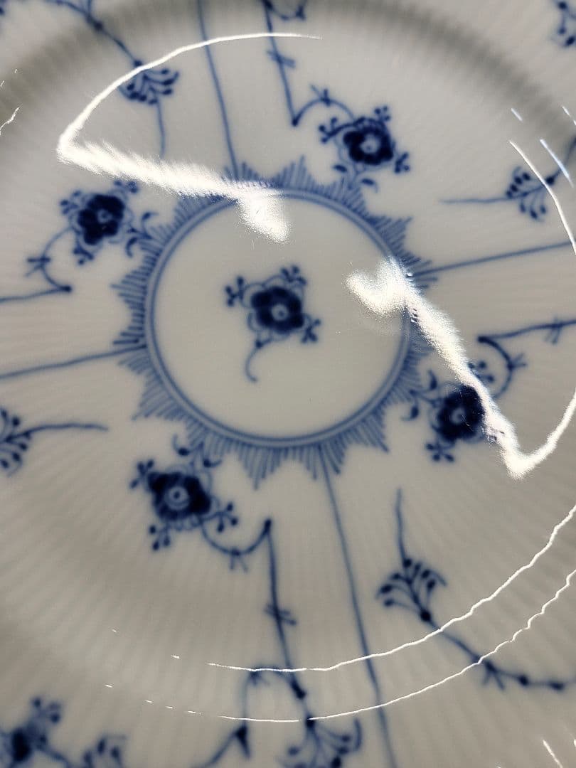 2枚✨ロイヤルコペンハーゲン ブルーフルテッド ハーフレース プレート 19 皿