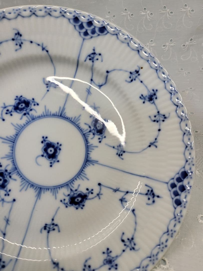 2枚✨ロイヤルコペンハーゲン ブルーフルテッド ハーフレース プレート 19 皿