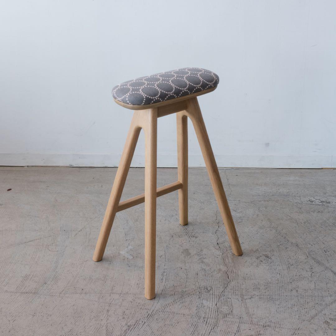 キッチンスツールNA H630＋ミナ ペルホネン　タンバリン