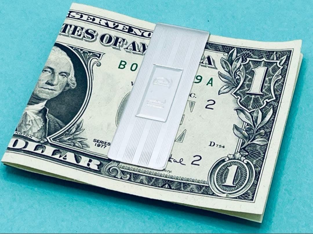 h485 ティファニー　エンジンターン　マネークリップ　シルバー　925