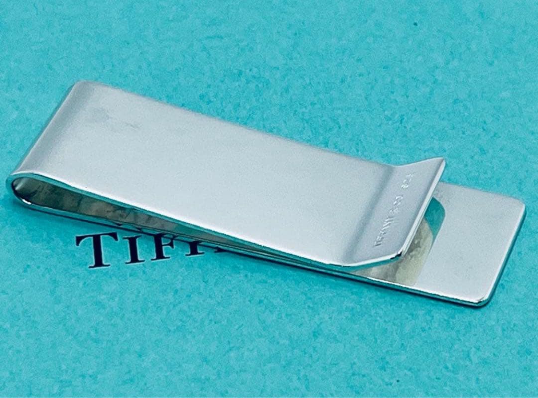 h485 ティファニー　エンジンターン　マネークリップ　シルバー　925