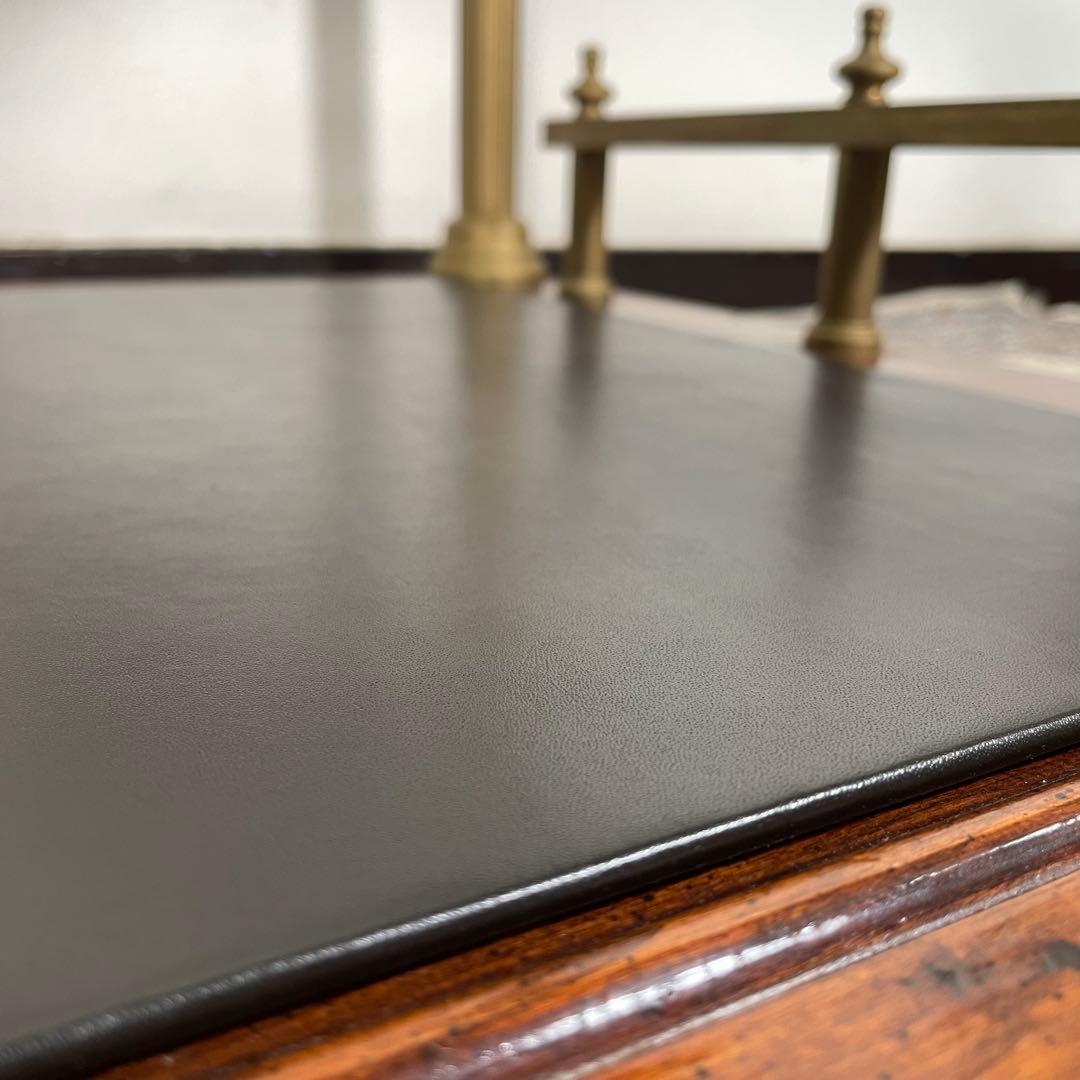 ヴィンテージ センターテーブル リアルレザー張り 額 コーヒーテーブル