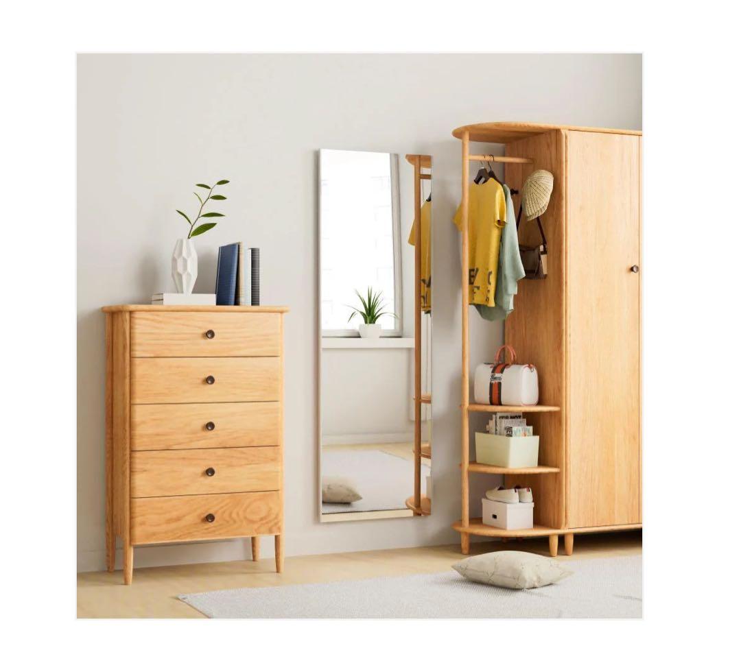 #1619　軽壁掛け鏡90x40cm黒