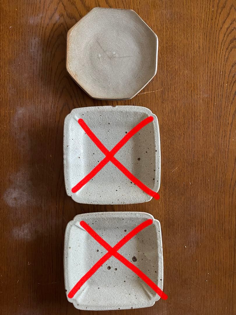 母の手シリーズ•六角平皿※最後一点です