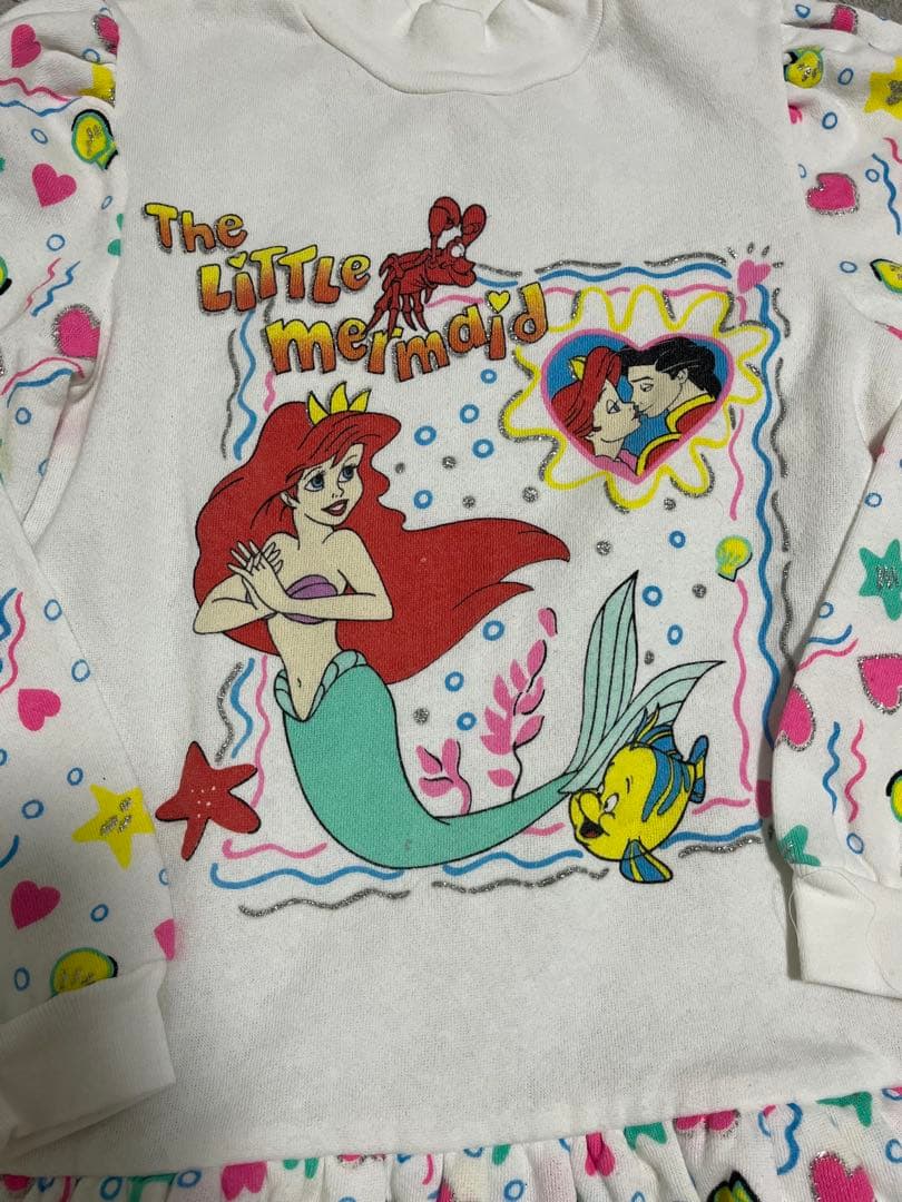 リトルマーメイドチュニック ワンピース キッズ ヴィンテージ風