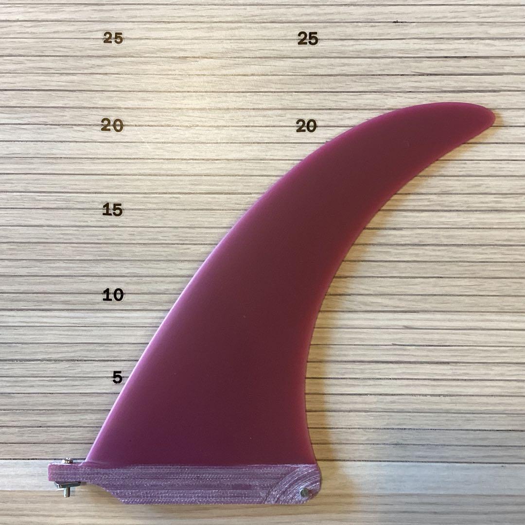 新品未使用シングルフィン8インチ　ボルドー、 スクリュー付き