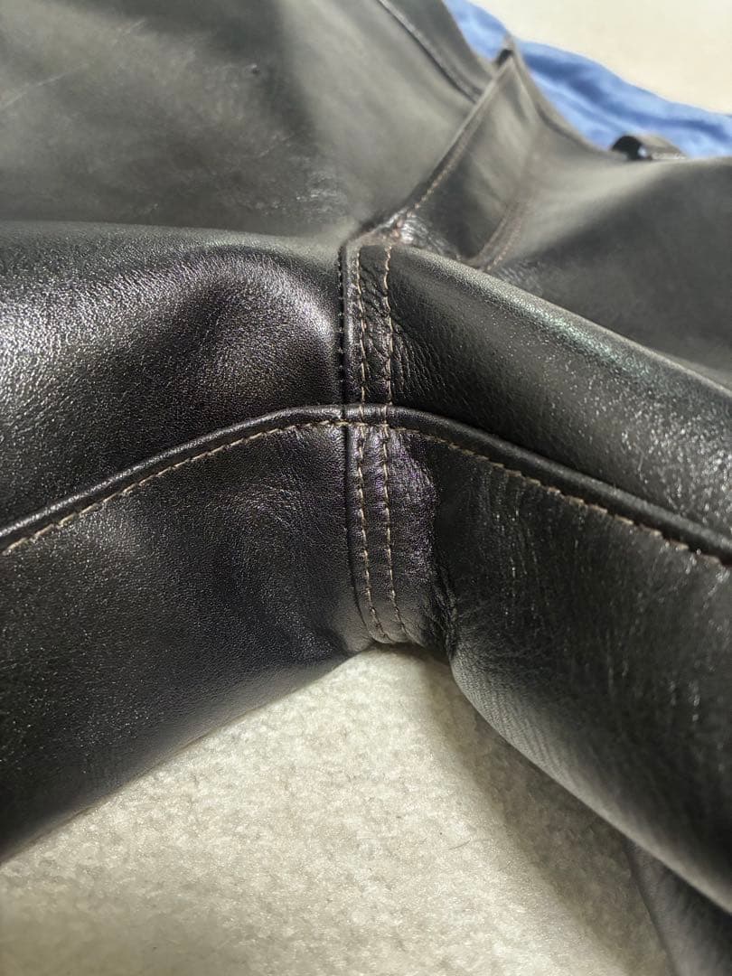 Y2 leather ワイツーレザー アニリンステア ストレートレザーパンツ