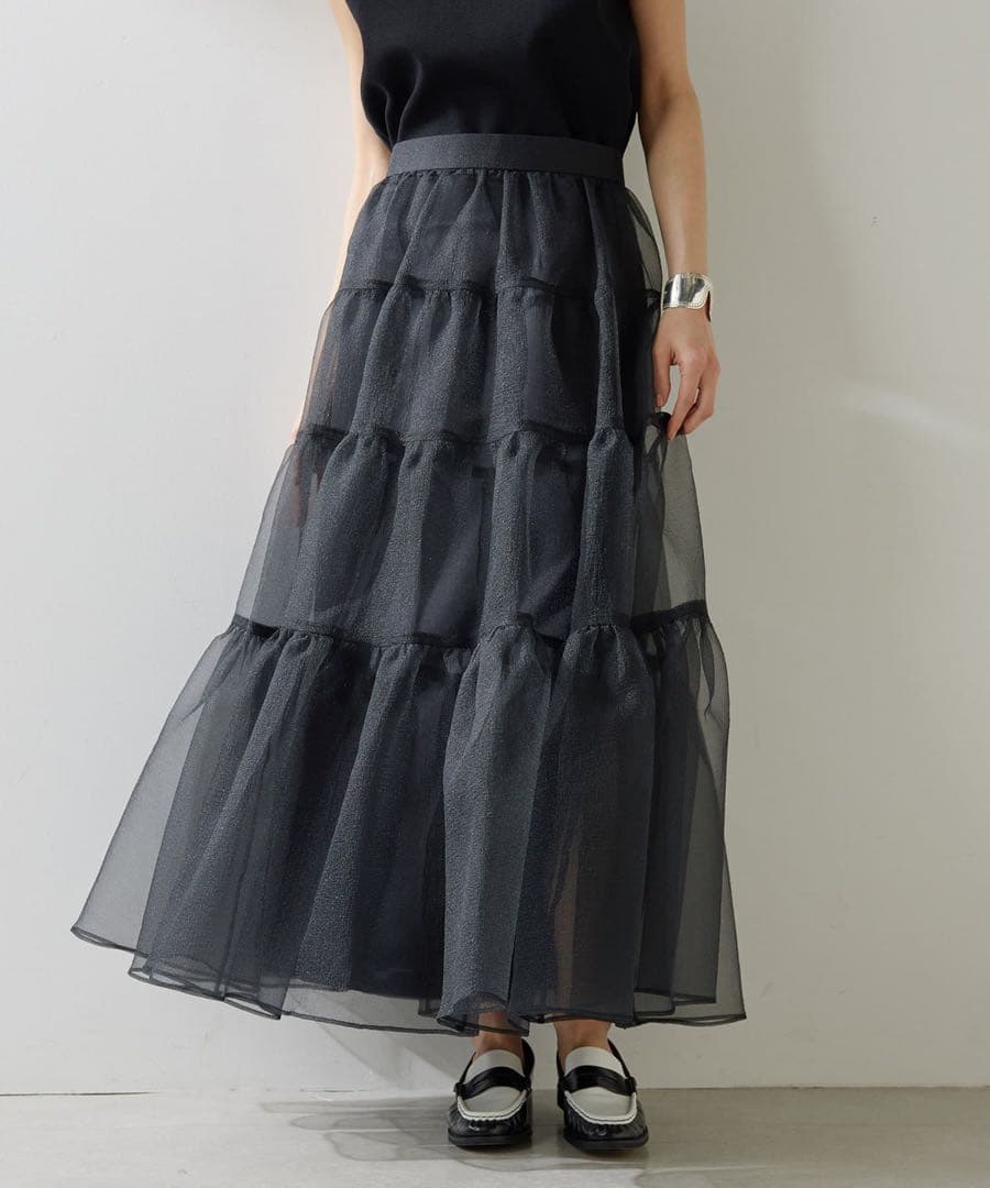 【超美品】Whim Gazetteオーガンジーボリュームスカートチュールスカート