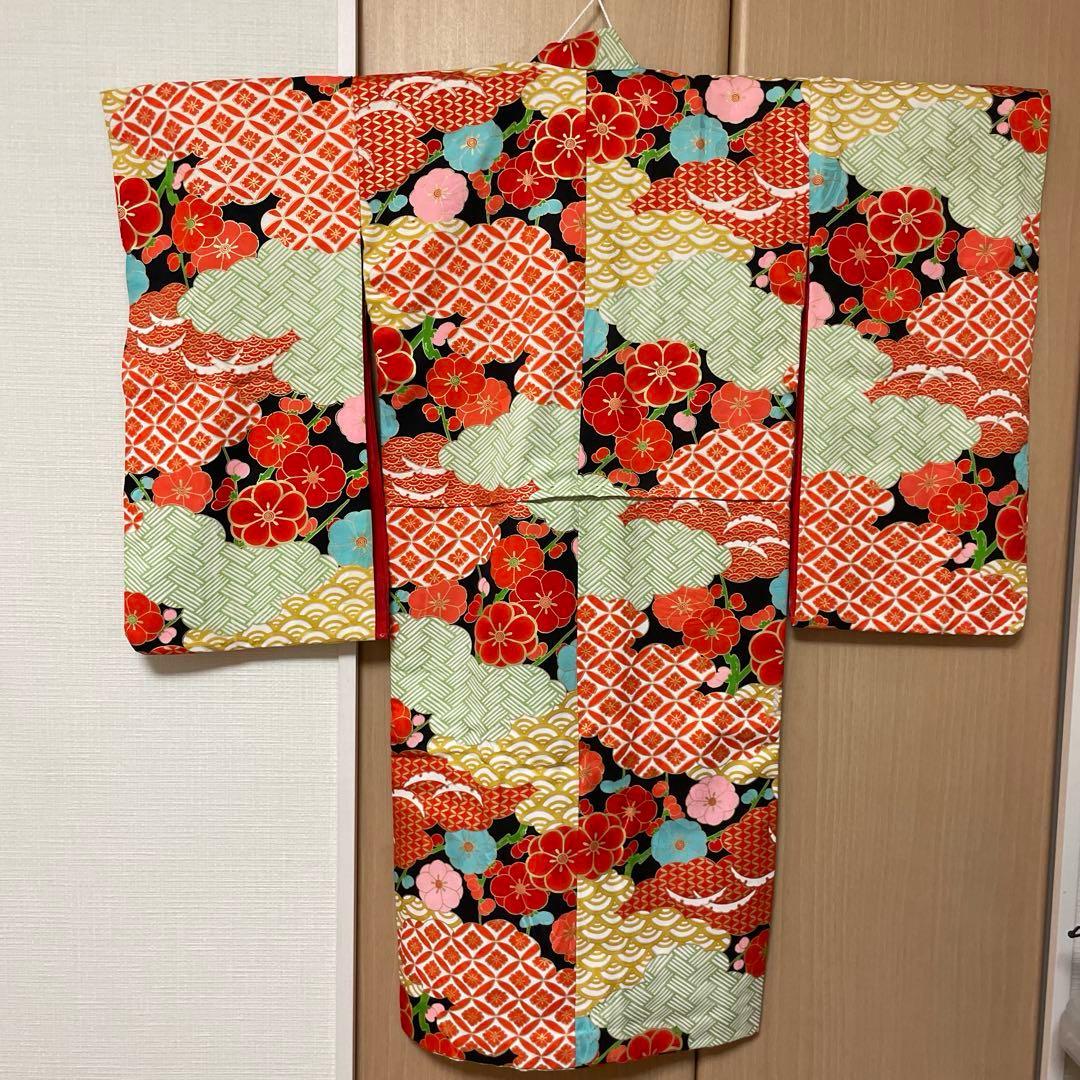 アンティーク　女の子　子供着物　大正ロマン七五三着物