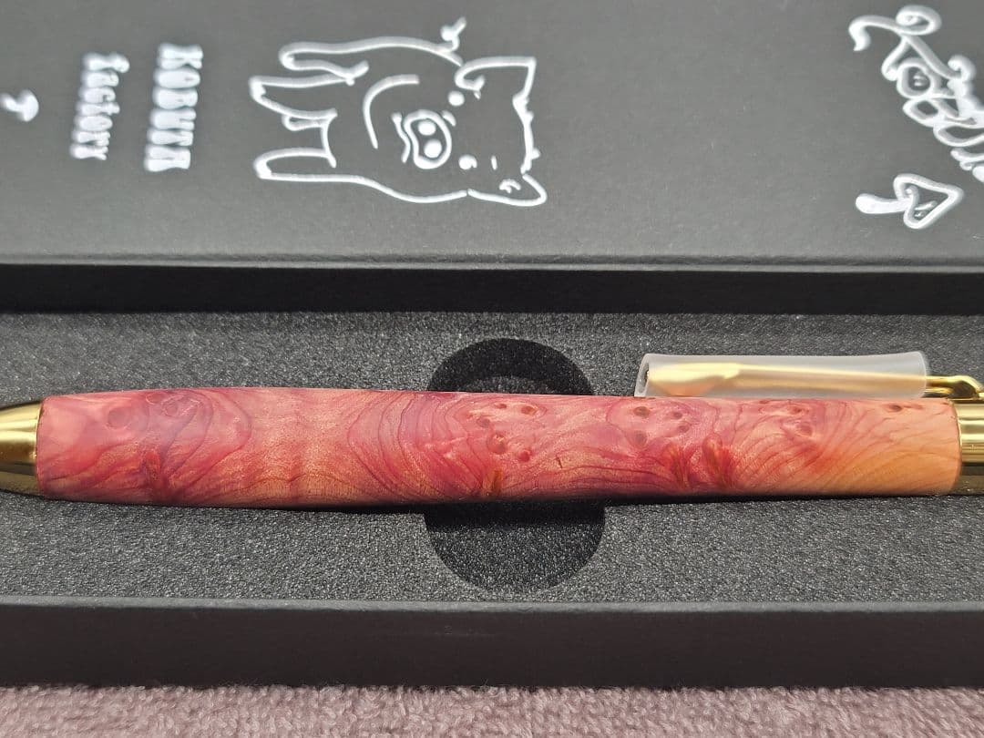 新品　こぶた工房　タクサスフロリニーバー　極上杢　シャープペンシル0.5