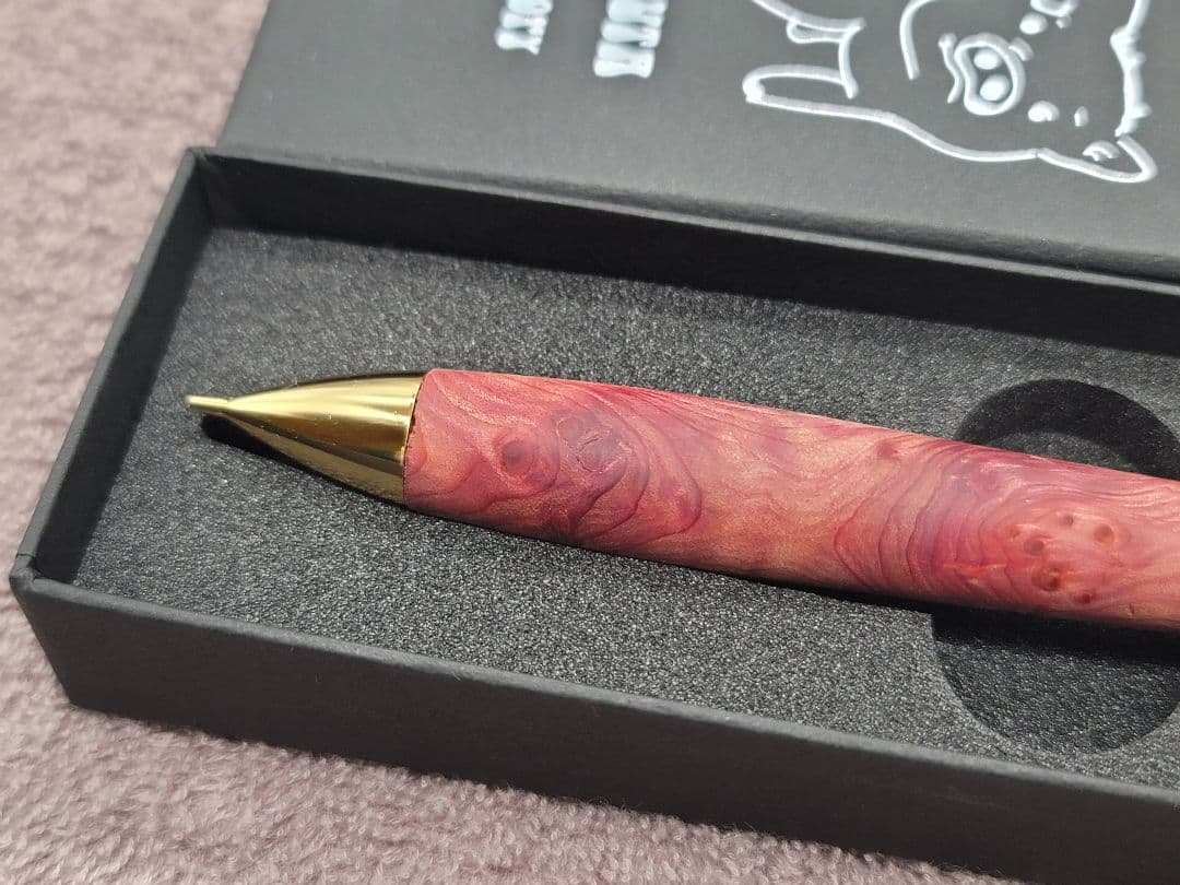 新品　こぶた工房　タクサスフロリニーバー　極上杢　シャープペンシル0.5