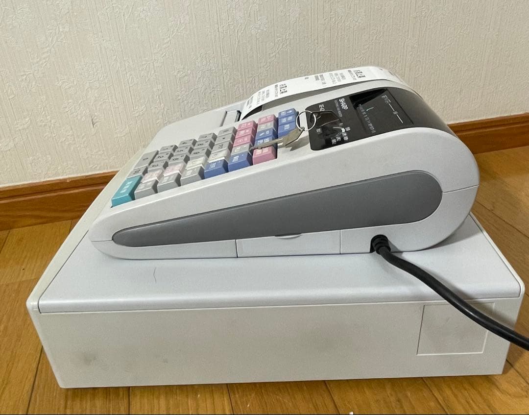 【美品/1か月保証付き】XE-A20 SHARP 電子 レジスター 店舗用品