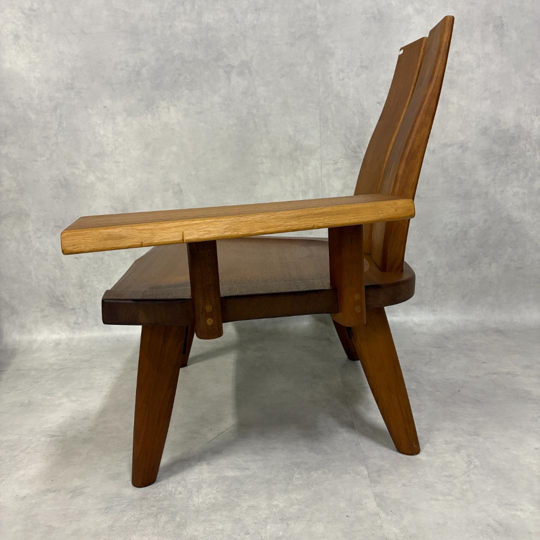 北欧　ラウンジチェア　無垢材【1脚】C