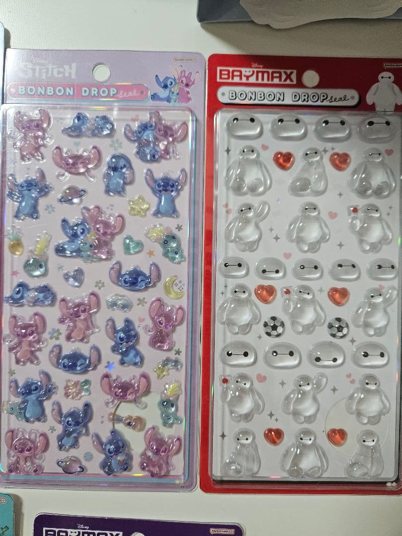 【kk】ボンボンドロップシール　ディズニー12枚、プチドロップ1枚