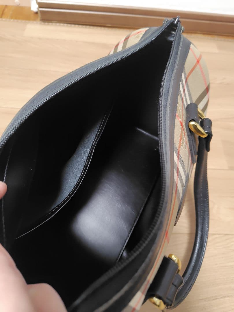 バーバリー　ミニボストンバッグ　ノバチェック