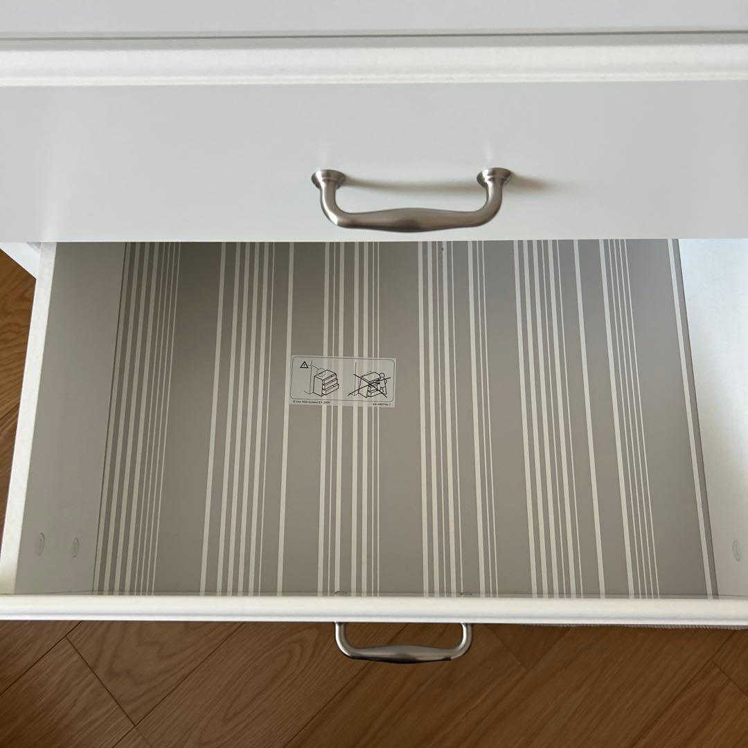【送料込み】IKEA イケア ティッセダール 白 チェスト　インナーボックス付き