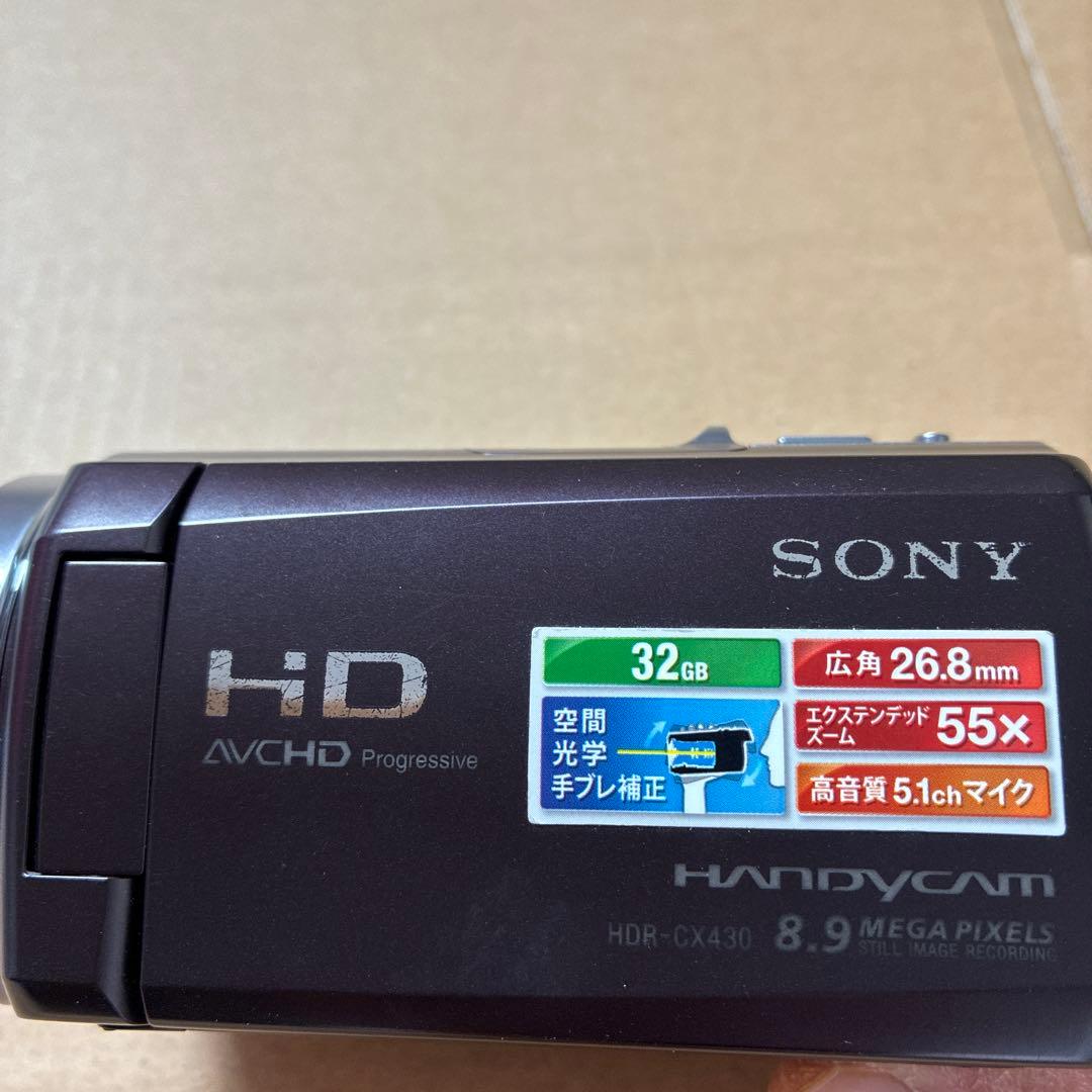 SONY HDR-CX430V ハンディカム　ビデオカメラ