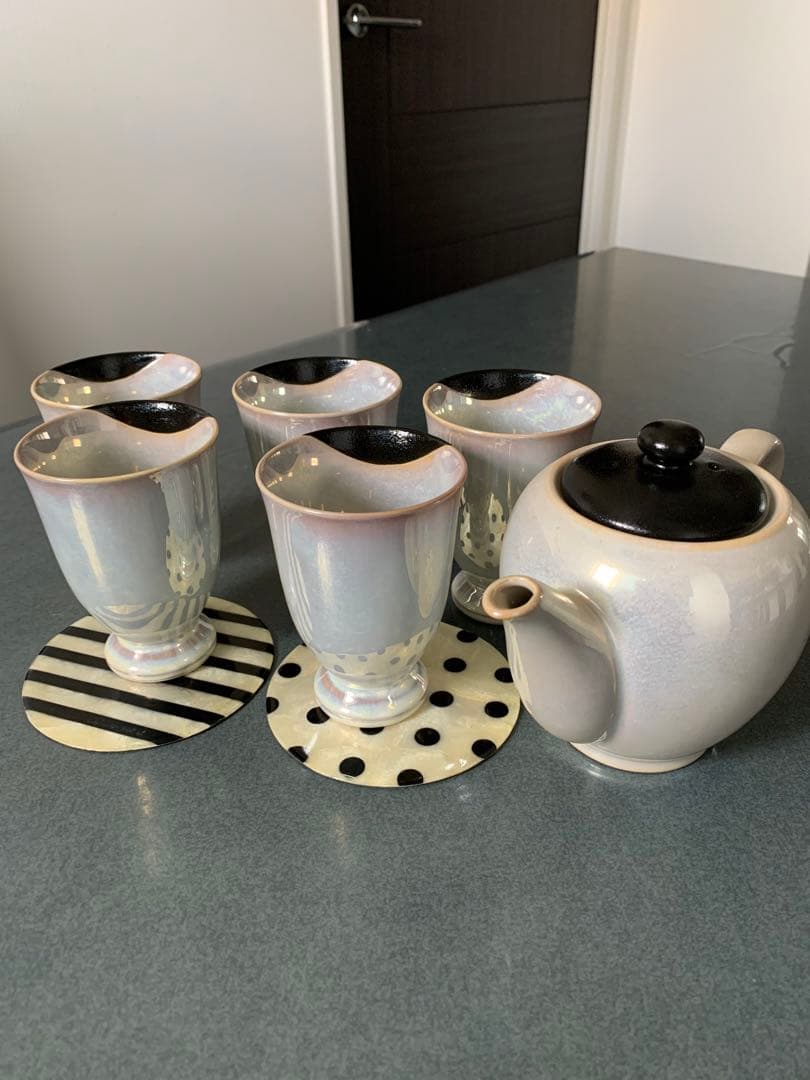 オーロラカラー　ティーセット　茶器セット