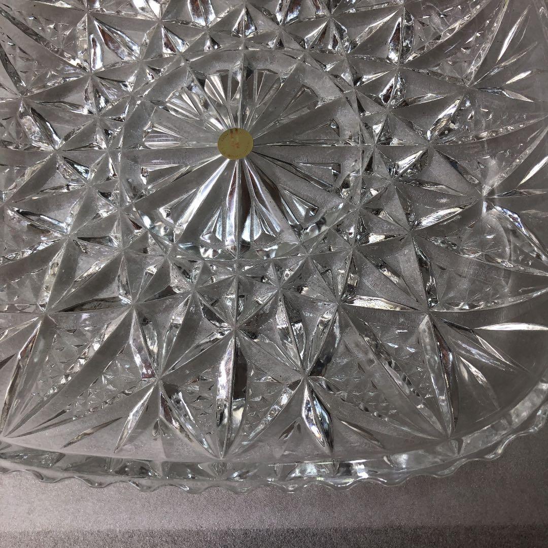 ガラスのカゴ23センチ× 24センチ　HOYA