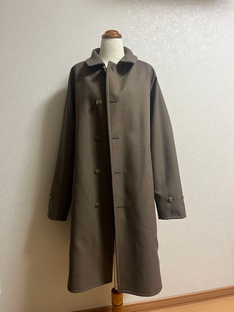 BEAUTY&YOUTHリバーシブルバルカラーステンカラーコート　茶チェックXL