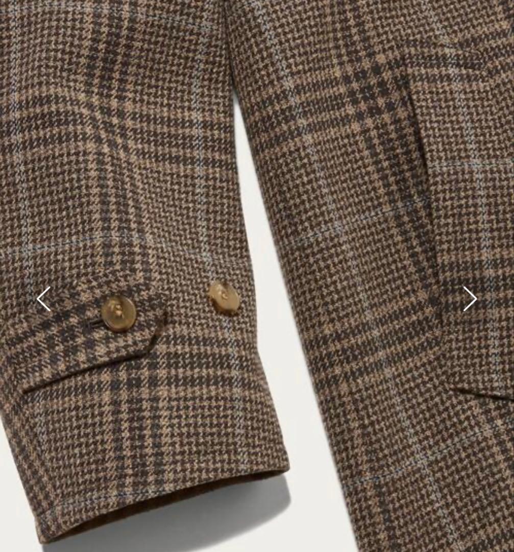 BEAUTY&YOUTHリバーシブルバルカラーステンカラーコート　茶チェックXL