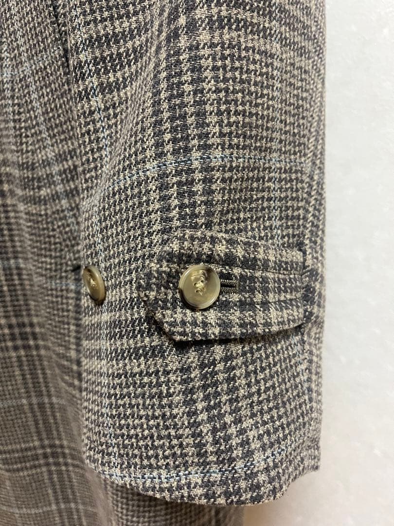 BEAUTY&YOUTHリバーシブルバルカラーステンカラーコート　茶チェックXL