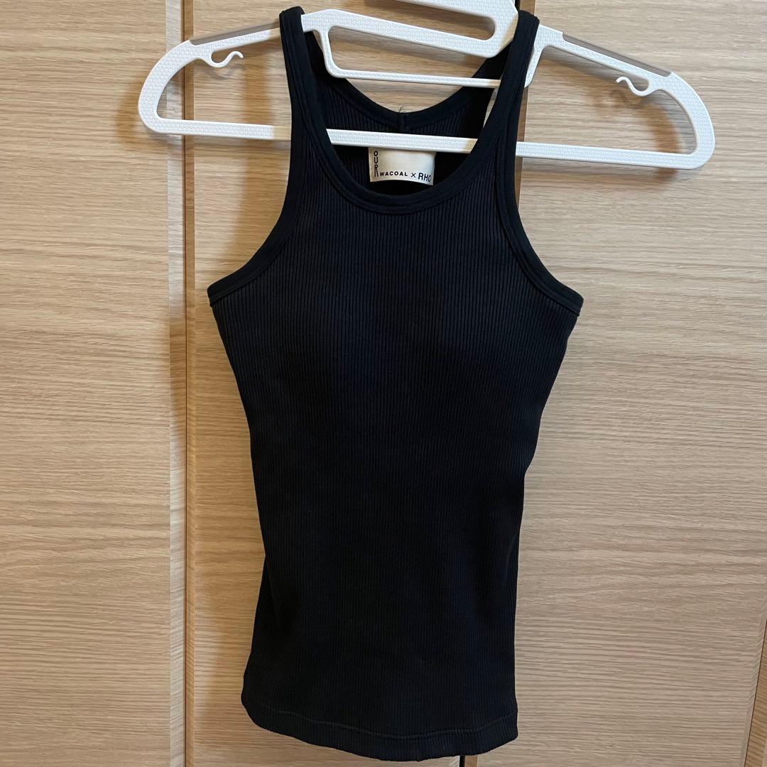 RHC×WACOAL カップイン アメリカンスリーブ タンクトップ　白黒セット