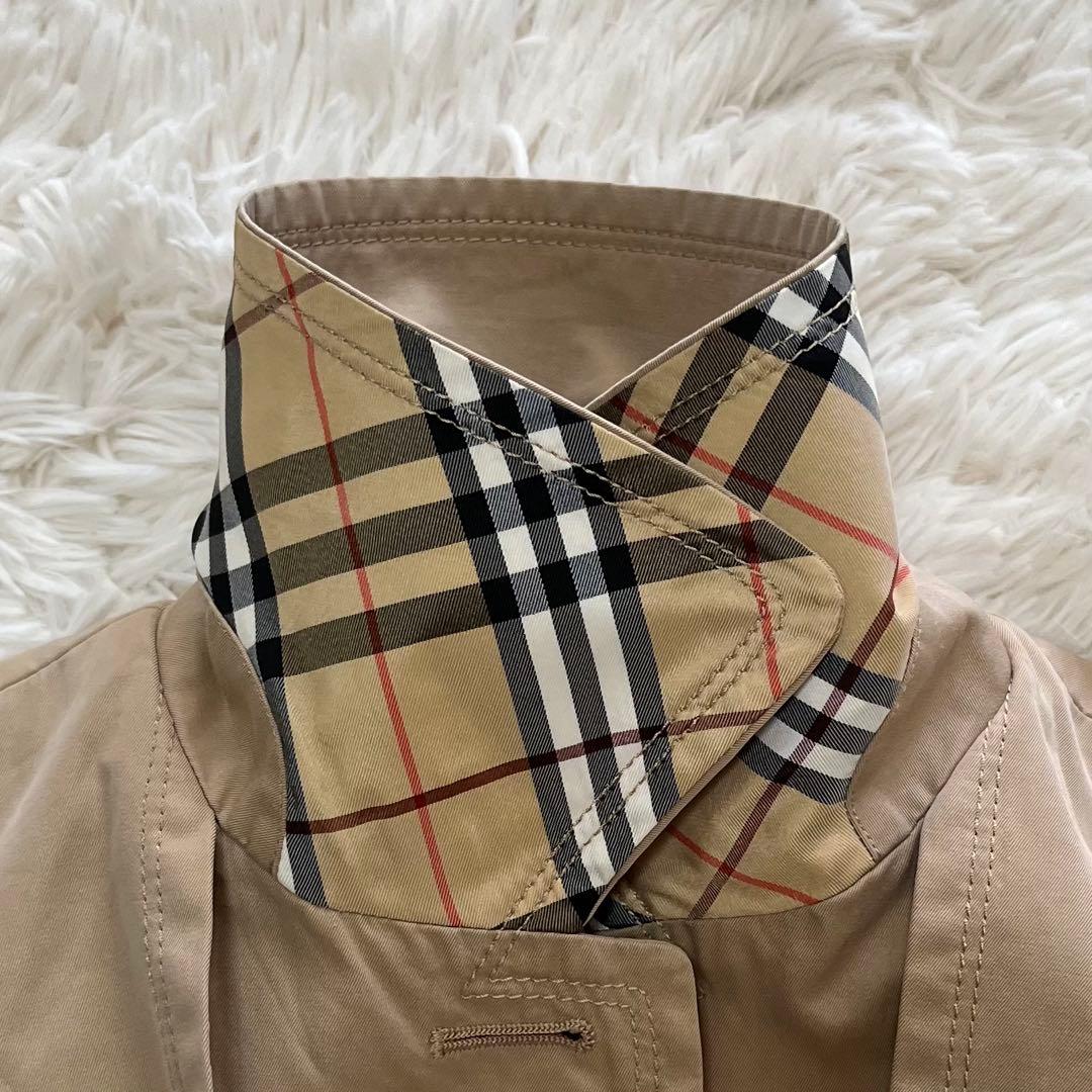 BURBERRY BLUE LABELトレンチコートベージュ フレアノバチェック