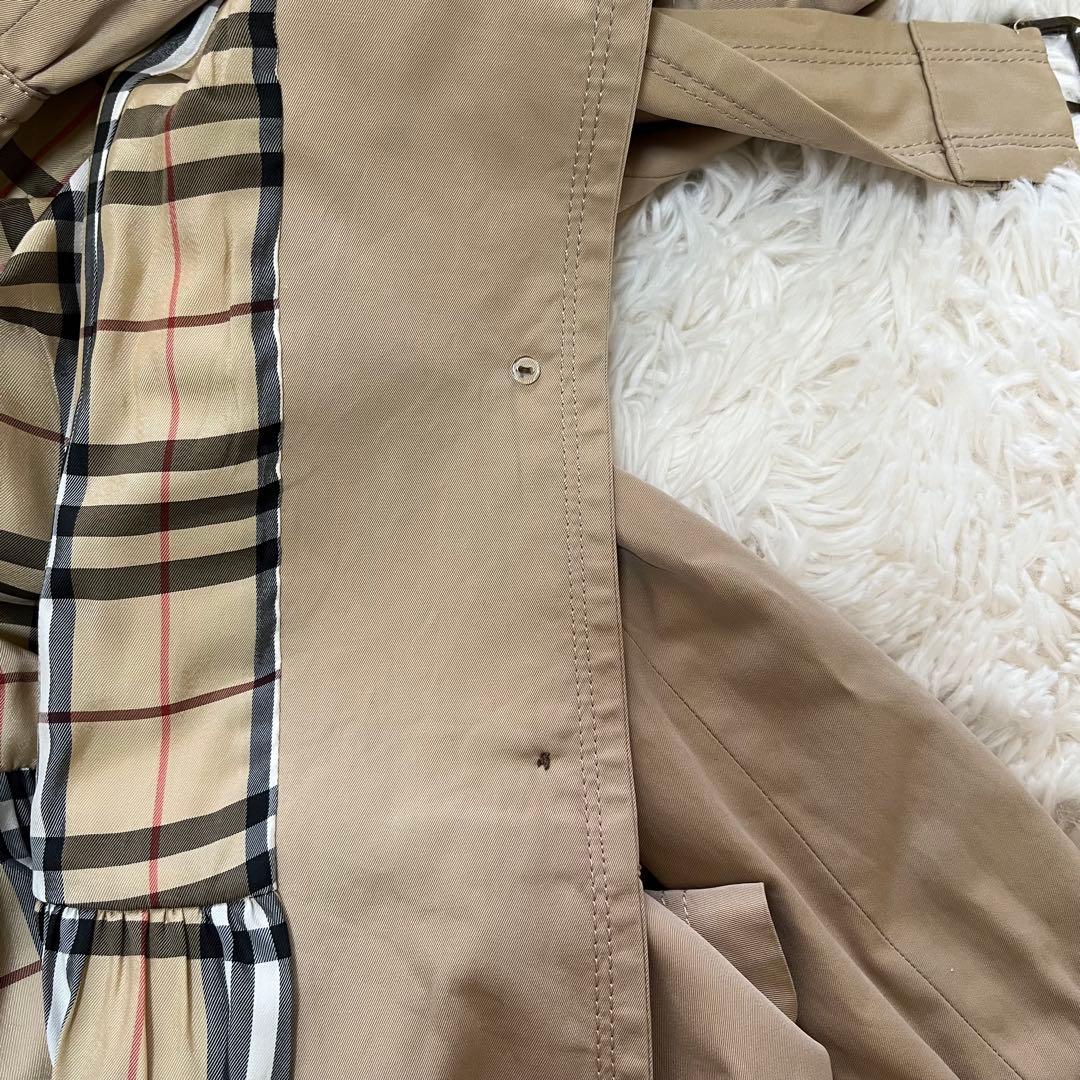 BURBERRY BLUE LABELトレンチコートベージュ フレアノバチェック