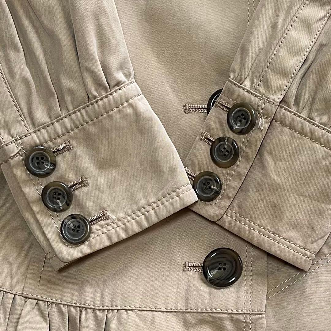 BURBERRY BLUE LABELトレンチコートベージュ フレアノバチェック