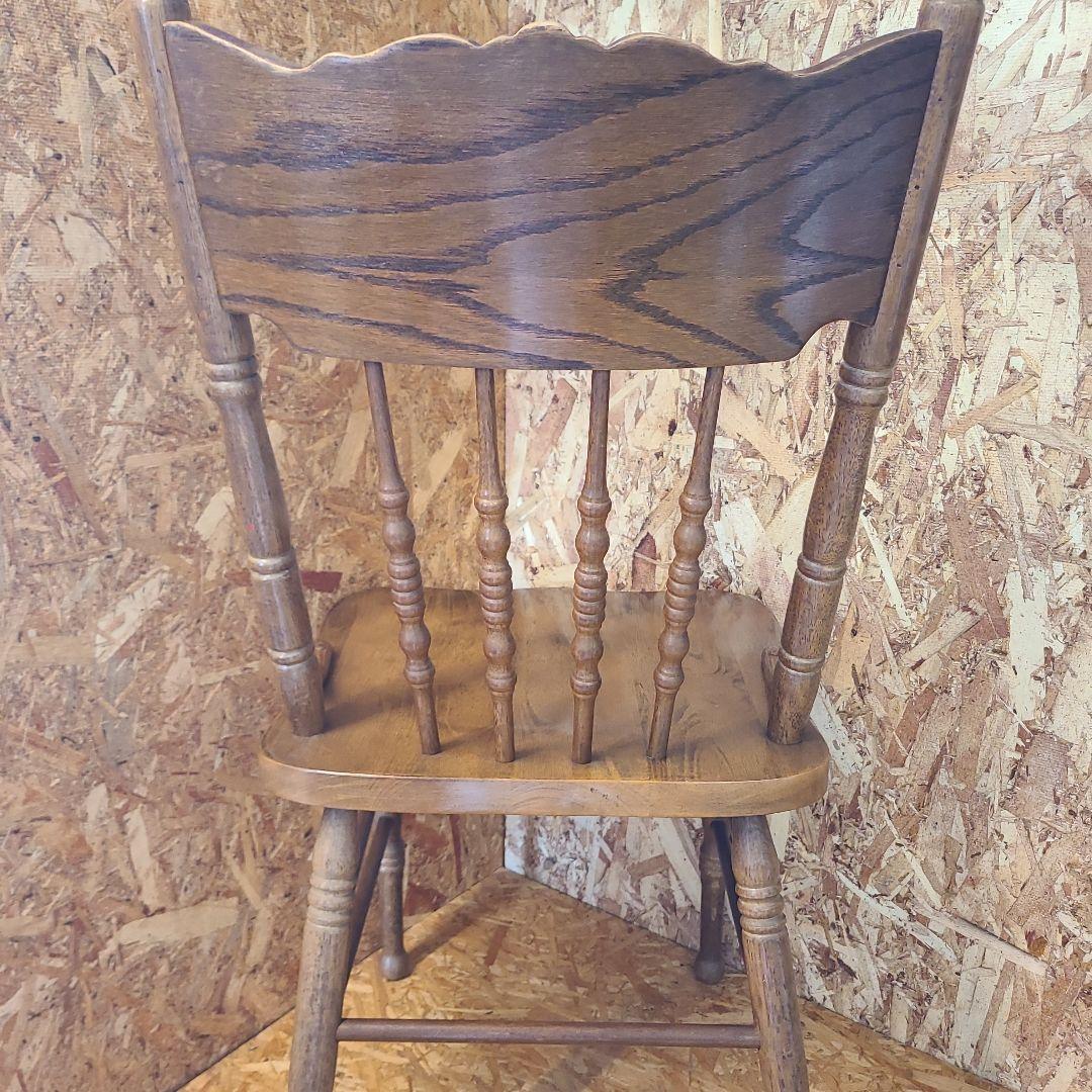 6 山善 椅子 アンティーク調 チェア　ウィンザーチェア