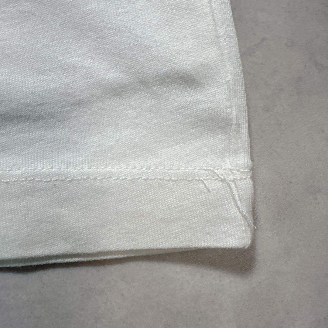 MONCLER モンクレール 半袖 Tシャツ 首ロゴ 袖ワッペン ホワイト S.