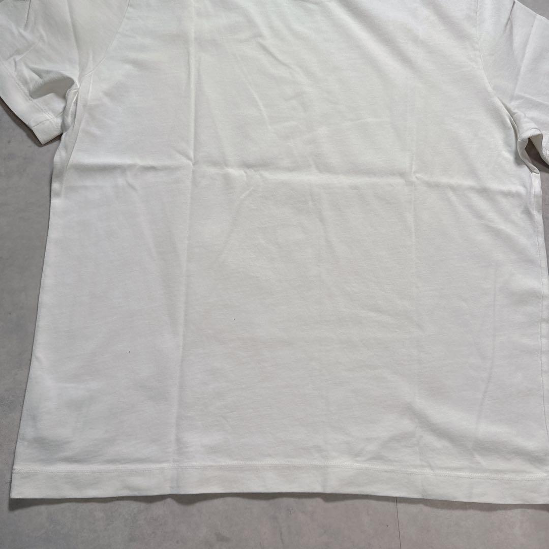 MONCLER モンクレール 半袖 Tシャツ 首ロゴ 袖ワッペン ホワイト S.