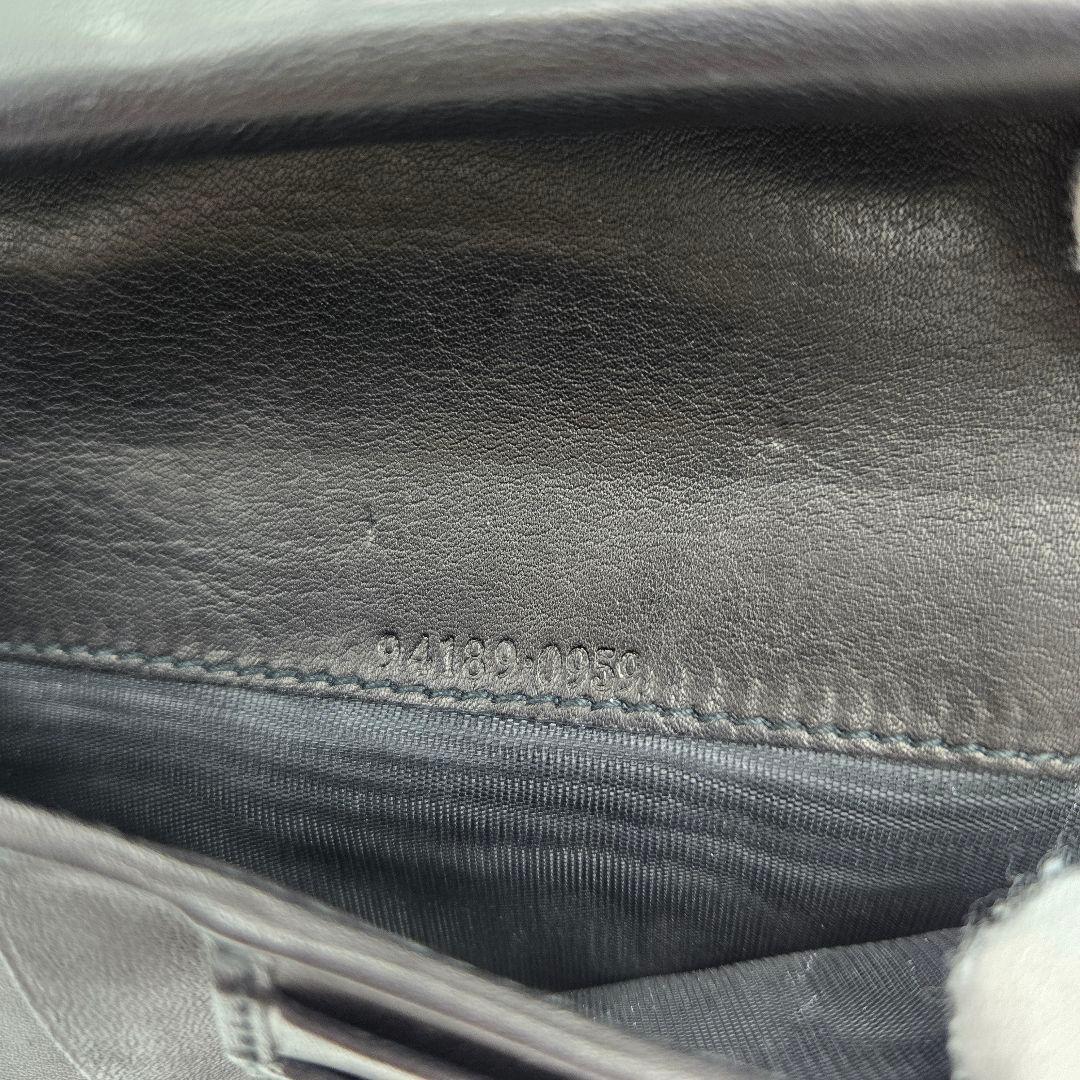 【美品】 GUCCI グッチ 長財布 財布 レザー ブラック 黒 シンプル