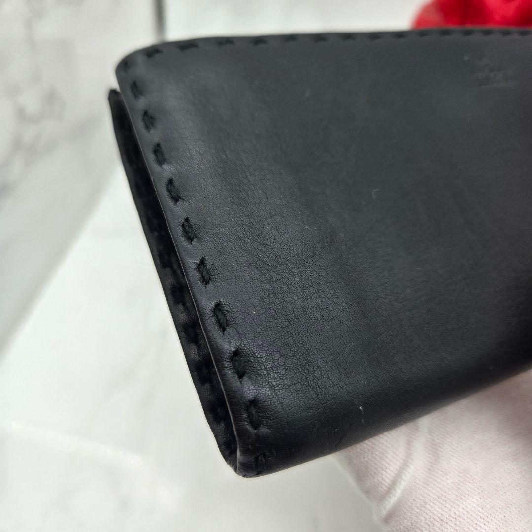 【美品】 GUCCI グッチ 長財布 財布 レザー ブラック 黒 シンプル