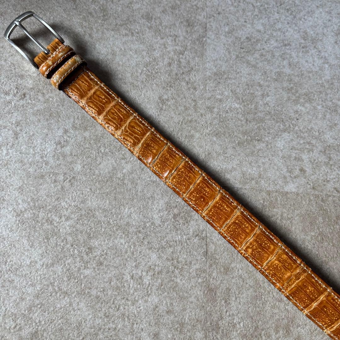 suzurin Anderson's BEAMS リアルクロコレザーベルト