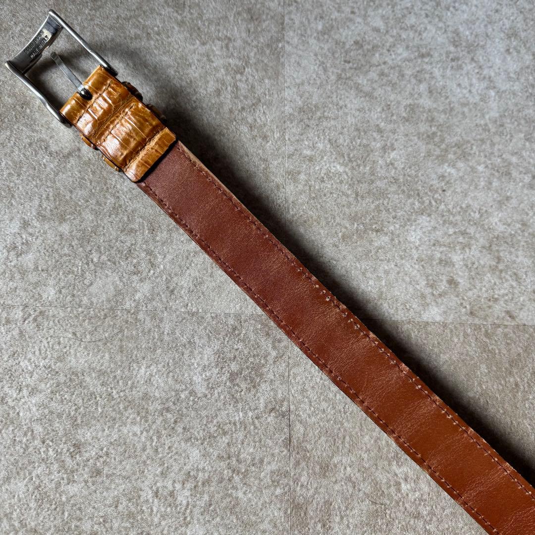 suzurin Anderson's BEAMS リアルクロコレザーベルト