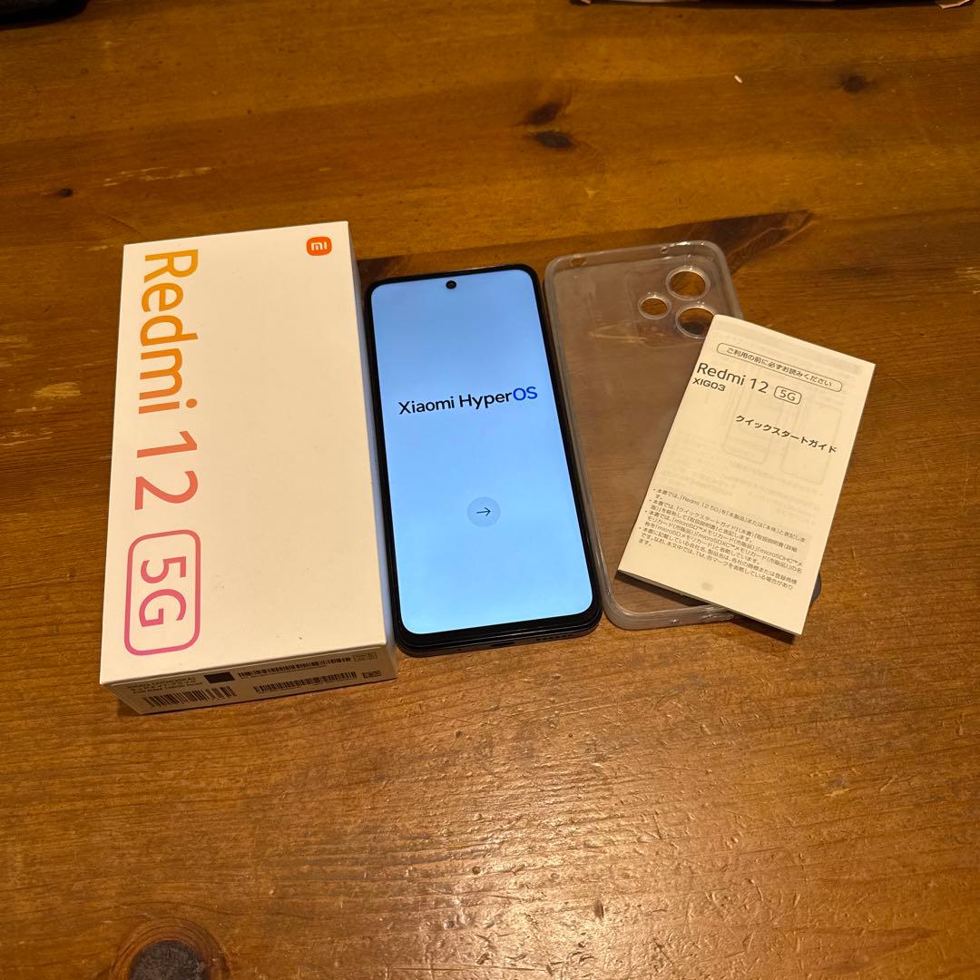 Redmi 12 5G ミッドナイトブラック　スマホ本体