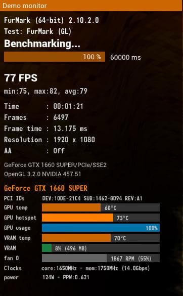 マ*ミ様 MSI製 GTX 1660 SUPER 6GB