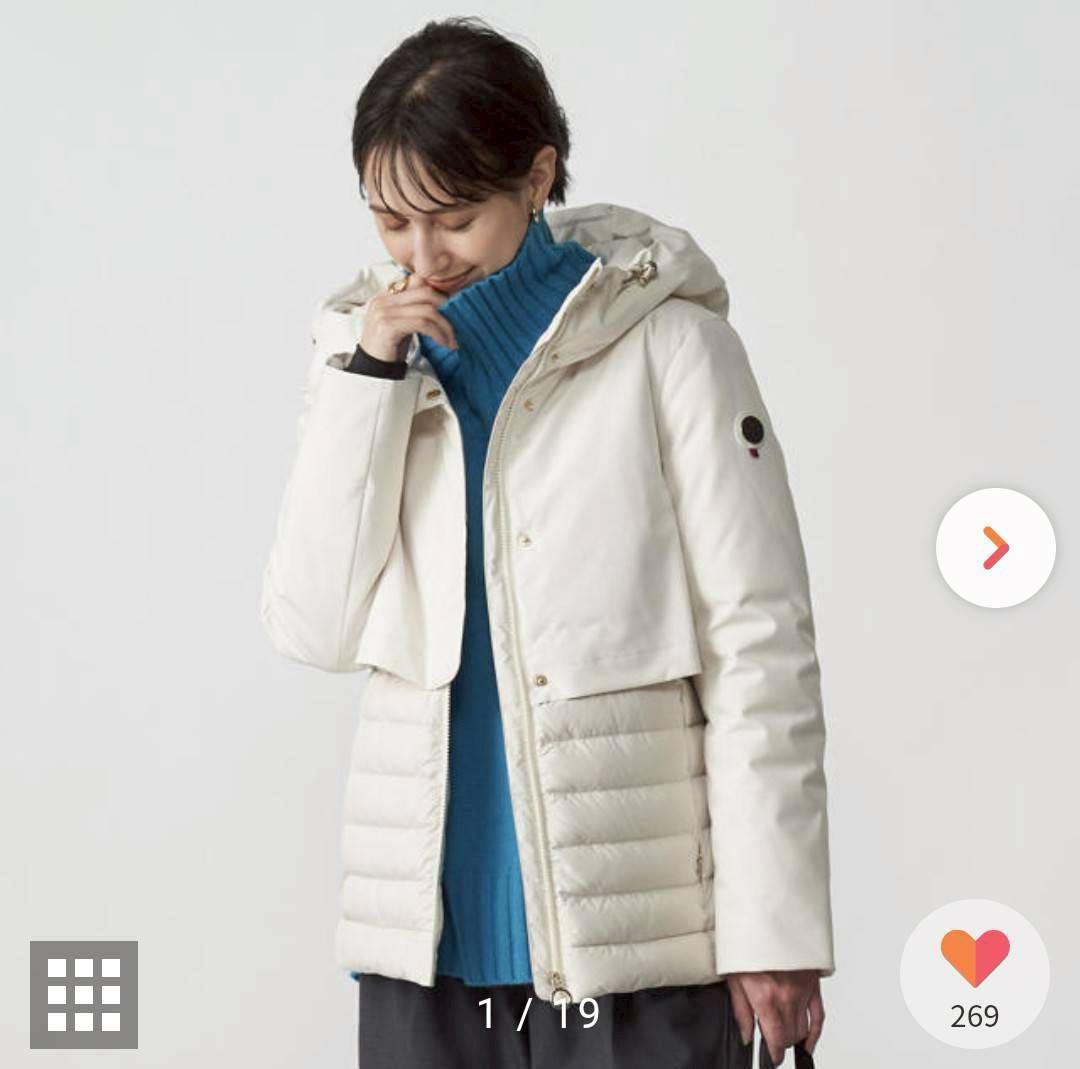 24AW✨️ケープホーン カサブランカ　 ダウンジャケット　異素材切り替え　フード