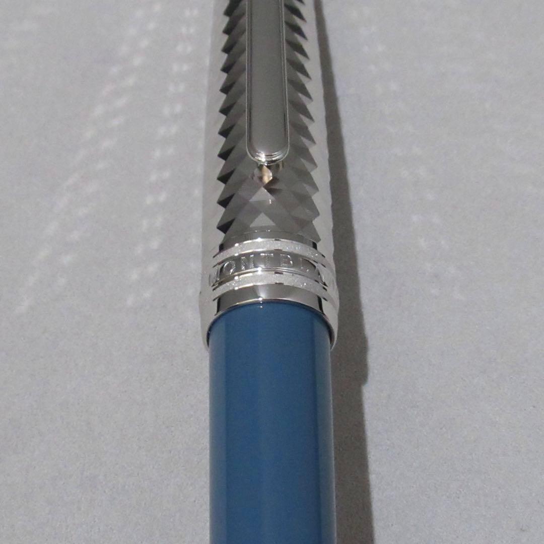 モンブラン 万年筆 145 グレイシャー ブルーグレー ドゥエ 129403
