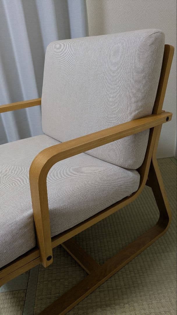 無印良品　リビングでもダイニングでもつかえるソファチェア①