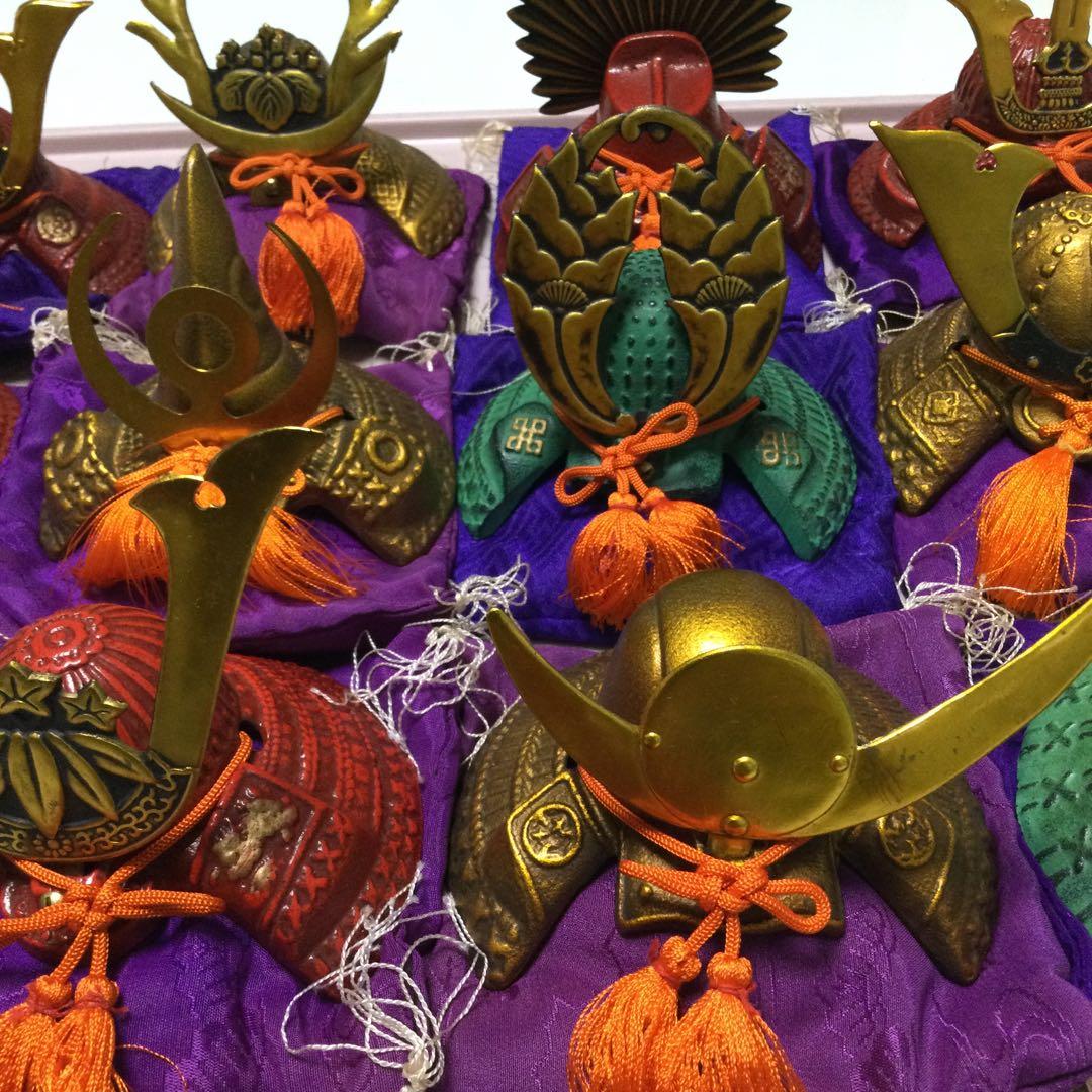 兜　置物　飾り　戦国武将兜13点