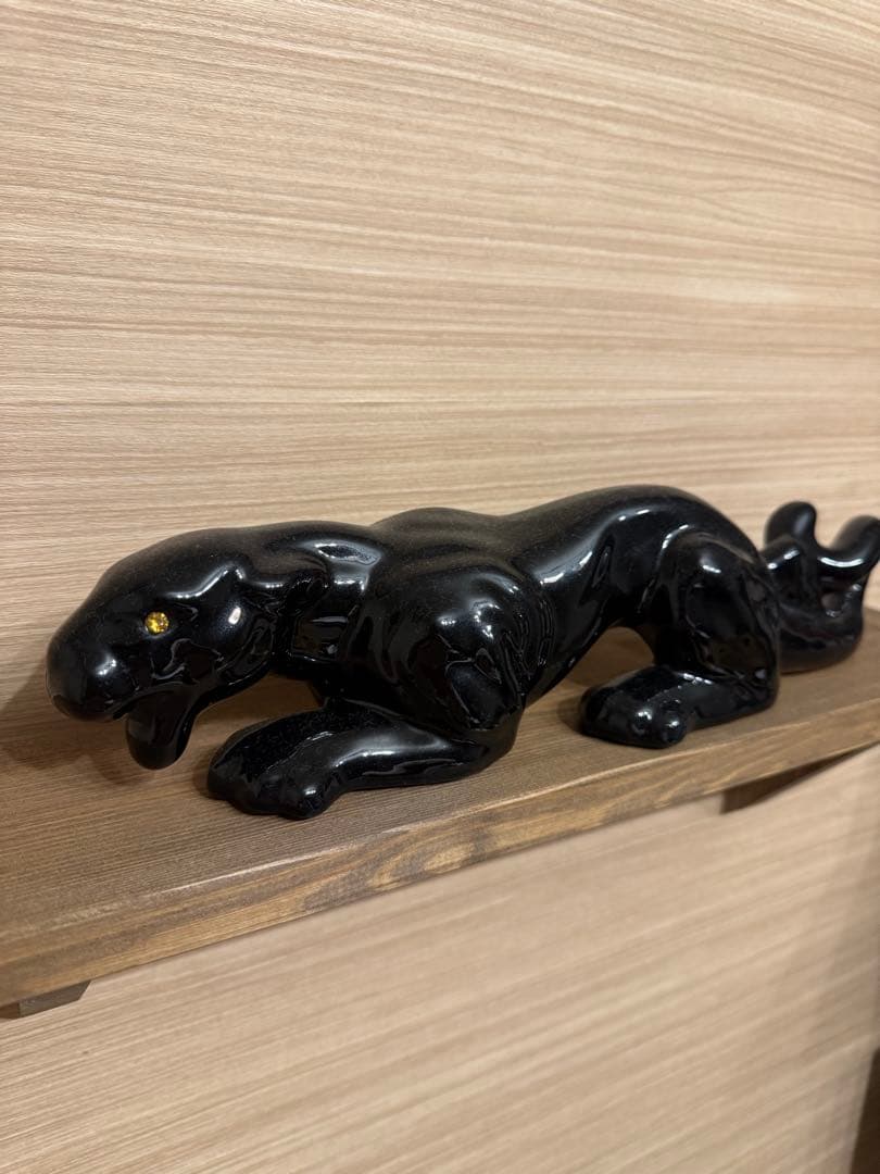 ブラックパンサー 置物 オブジェ ヴィンテージ