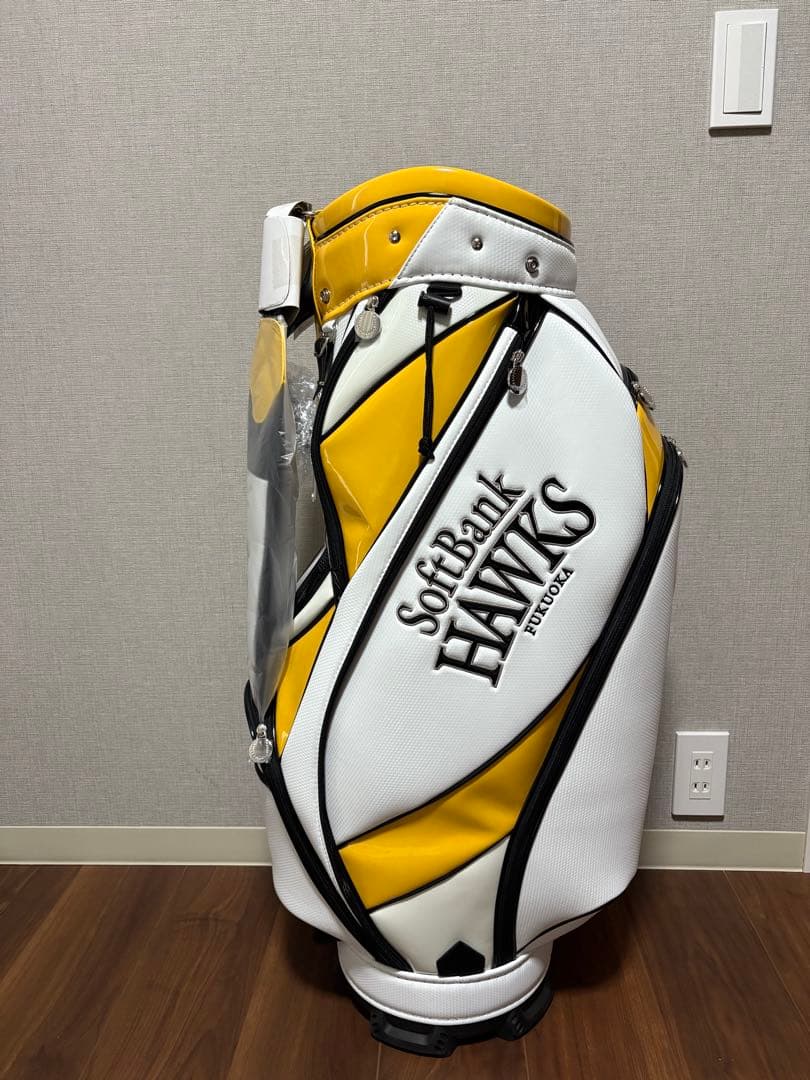 【新品未使用】【最終値下げ】SoftBank HAWKS キャディバッグ