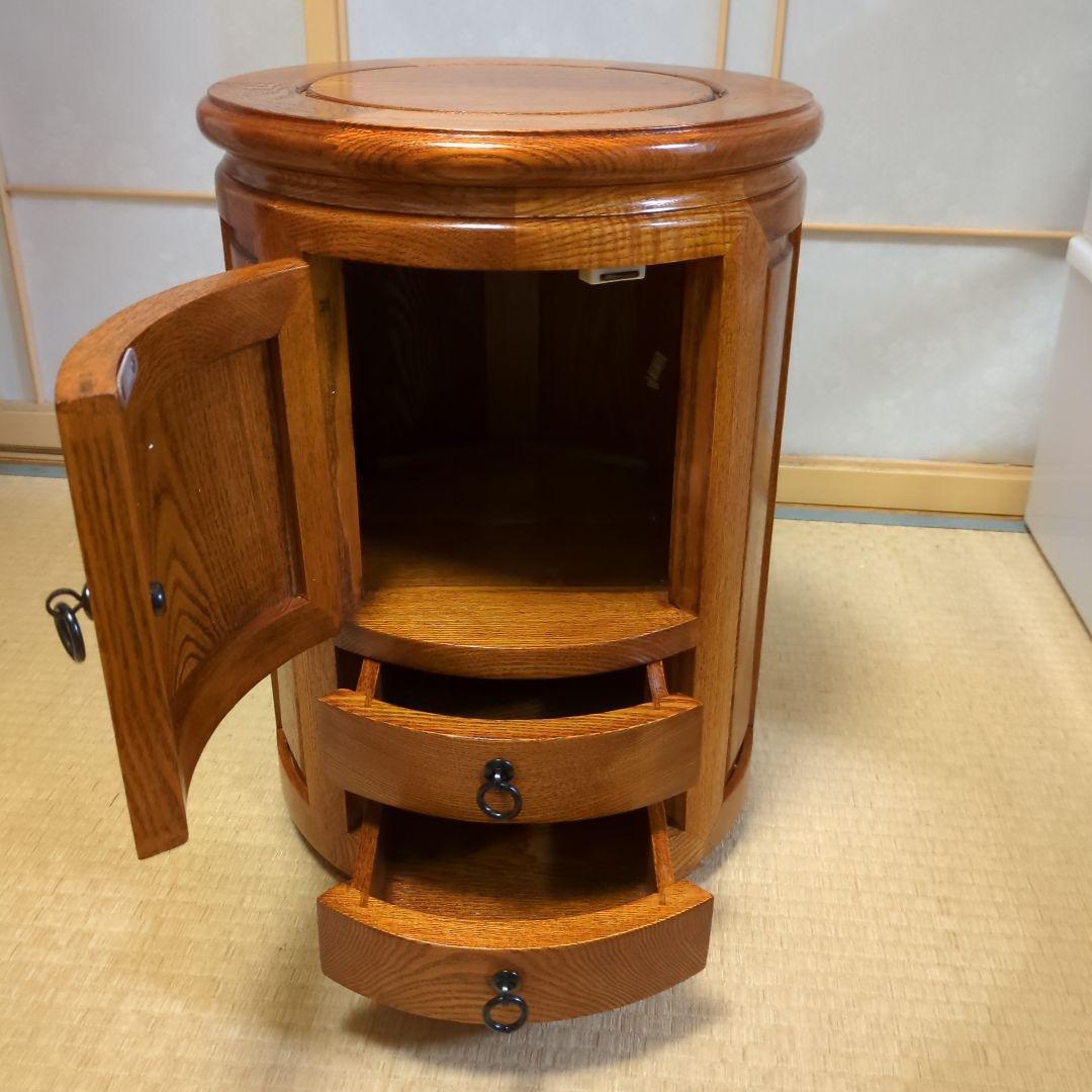木製収納キャビネット 直径約32㌢